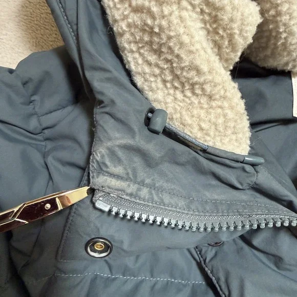 Rei Down Quilted Hooded Puffer Coat Womens XL Blue Mid Length Winter Jacket READ - Picture 16 of 16